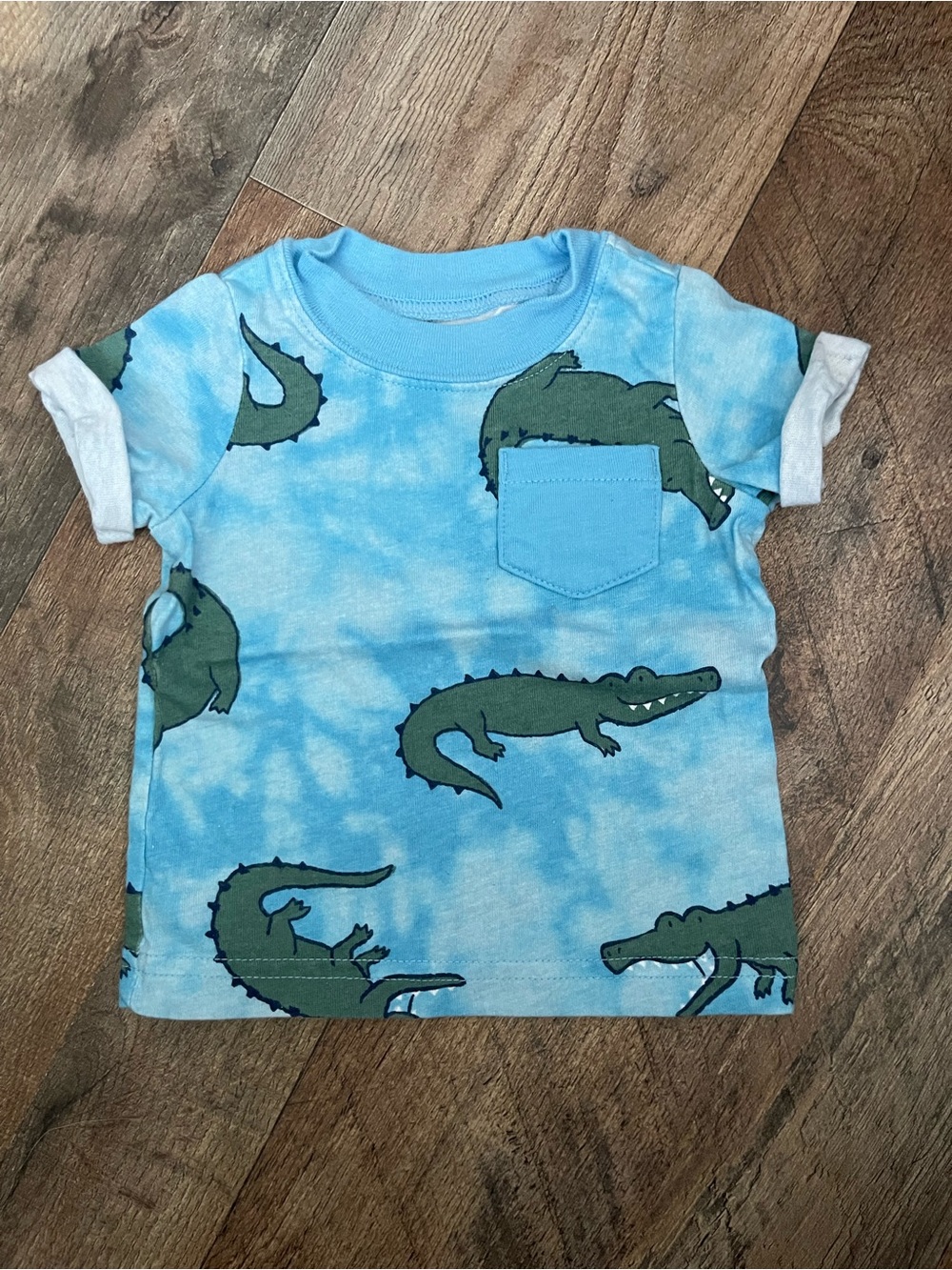 child of mine Blue Alligator Pocket Short Sleeve Tee